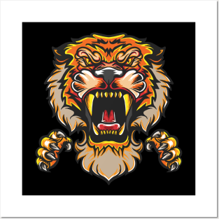 Fierce Liger Roar Design Posters and Art